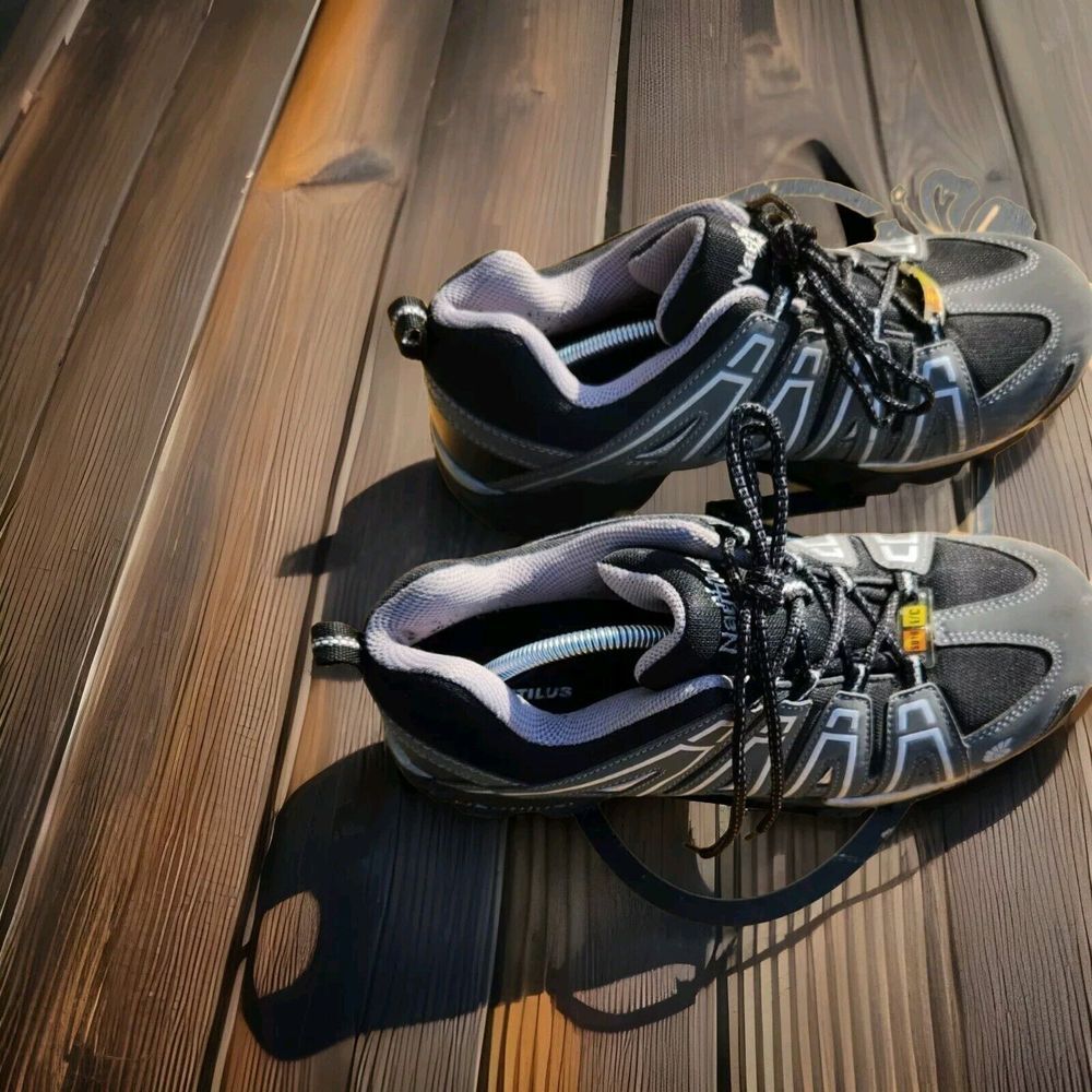 Nautilus Safety Footwear Steel Toe N1340 Wide Black And Gray Men Size‎ 13